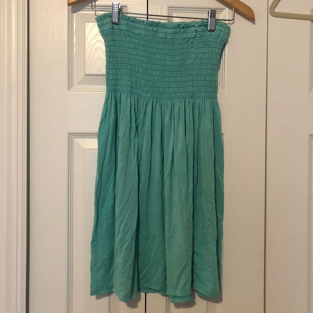 Teal pool cover up/ sundress